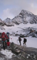 Grossglockner (3798m) - csúcsmászásunk elején