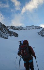 Grossglockner (3798m) - útban az Erzherzog-Johann-Hütte(3454m) felé