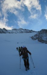 Grossglockner (3798m) - útban az Erzherzog-Johann-Hütte(3454m) felé