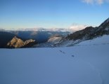 Grossglockner (3798m) - útvonalunk a távolban