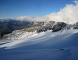 Grossglockner (3798m) - útvonalunk a távolban
