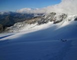 Grossglockner (3798m) - útvonalunk a távolban