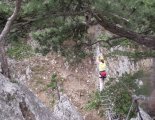 Hohe Wand: Gebirgsvereinssteig - a függőhíd