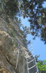 Hohe Wand: Gebirgsvereinssteig - a függőhíd utáni szakasz