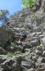 Hohe Wand: Wildenauersteig - egy nehezebb szakasz előtt
