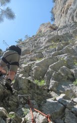 Hohe Wand: Wildenauersteig - egy nehezebb szakasz előtt