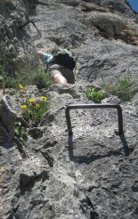 Hohe Wand: Wildenauersteig - az egyik "D"-s részünk előtt