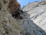 Hohe Wand: Wildenauersteig - a kémény előtti részen 