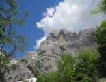 Kaiserschild klettersteig - útban a beszállás felé