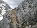 Kaiserschild klettersteig - útban a beszállás felé