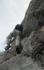 Kaiserschild klettersteig - a via ferrata túra kezdete