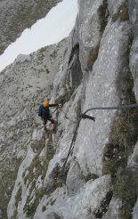 Kaiserschild klettersteig - a via ferrata túra kezdete