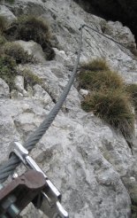 Kaiserschild klettersteig - a via ferrata túra kezdete