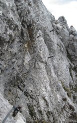 Kaiserschild klettersteig - túl a kezdeti nehézségeken