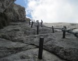 Kaiserschild klettersteig - a függőhíd előtti szakaszon