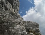 Kaiserschild klettersteig - a függőhíd előtti szakaszon