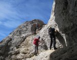 Rax-Alpok: Hans von Haid-Steig - a Madonna (1585m) előtti könnyebb részen