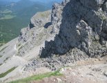 Schneeberg (2076m) - utunk során  a fennsíkig sziklás ösvényen haladunk