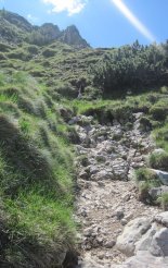 Schneeberg (2076m) - a fennsíkra vezető ösvény 