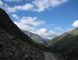 Similaun (3606m) gleccsertúra - útban a menedékház felé