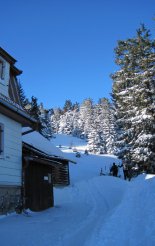 Schneeberg (2076m) téli, hótalpas túra