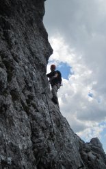 Kaiserschild klettersteig - túl a kezdeti nehézségeken
